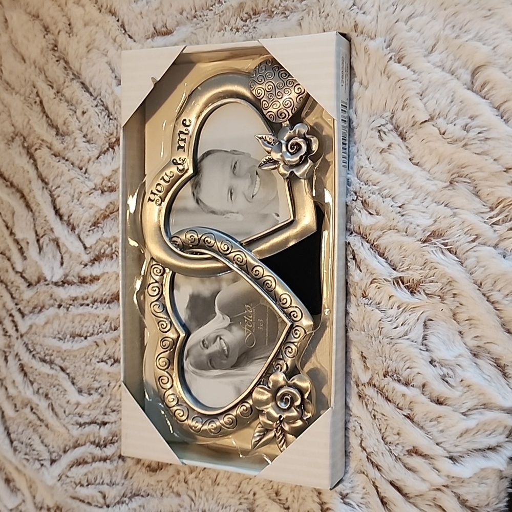 NWT YOU & ME Silver Small Picture Frame